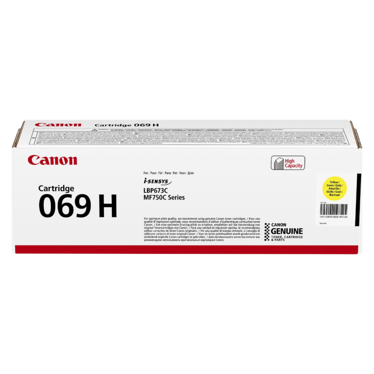 Genuine Canon i-SENSYS MF752Cdw High Capacity Yellow Toner Cartridge