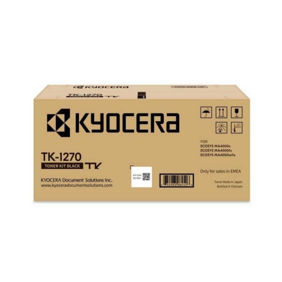 Genuine Kyocera TK-1270 Black Toner Cartridge