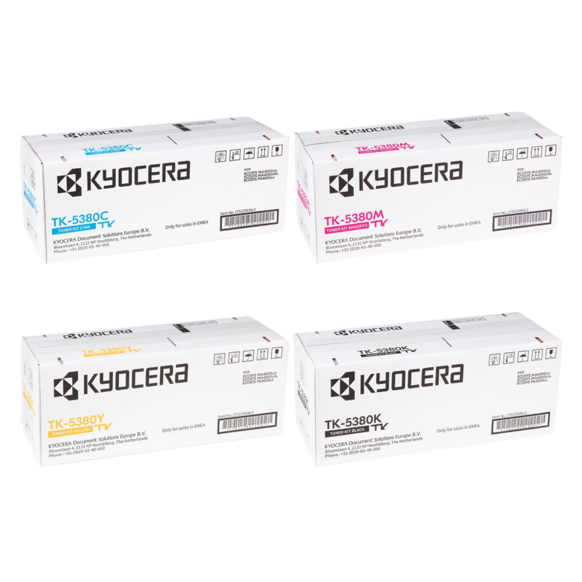 Genuine Kyocera ECOSYS MA4000cifx Multipack Toner Cartridges