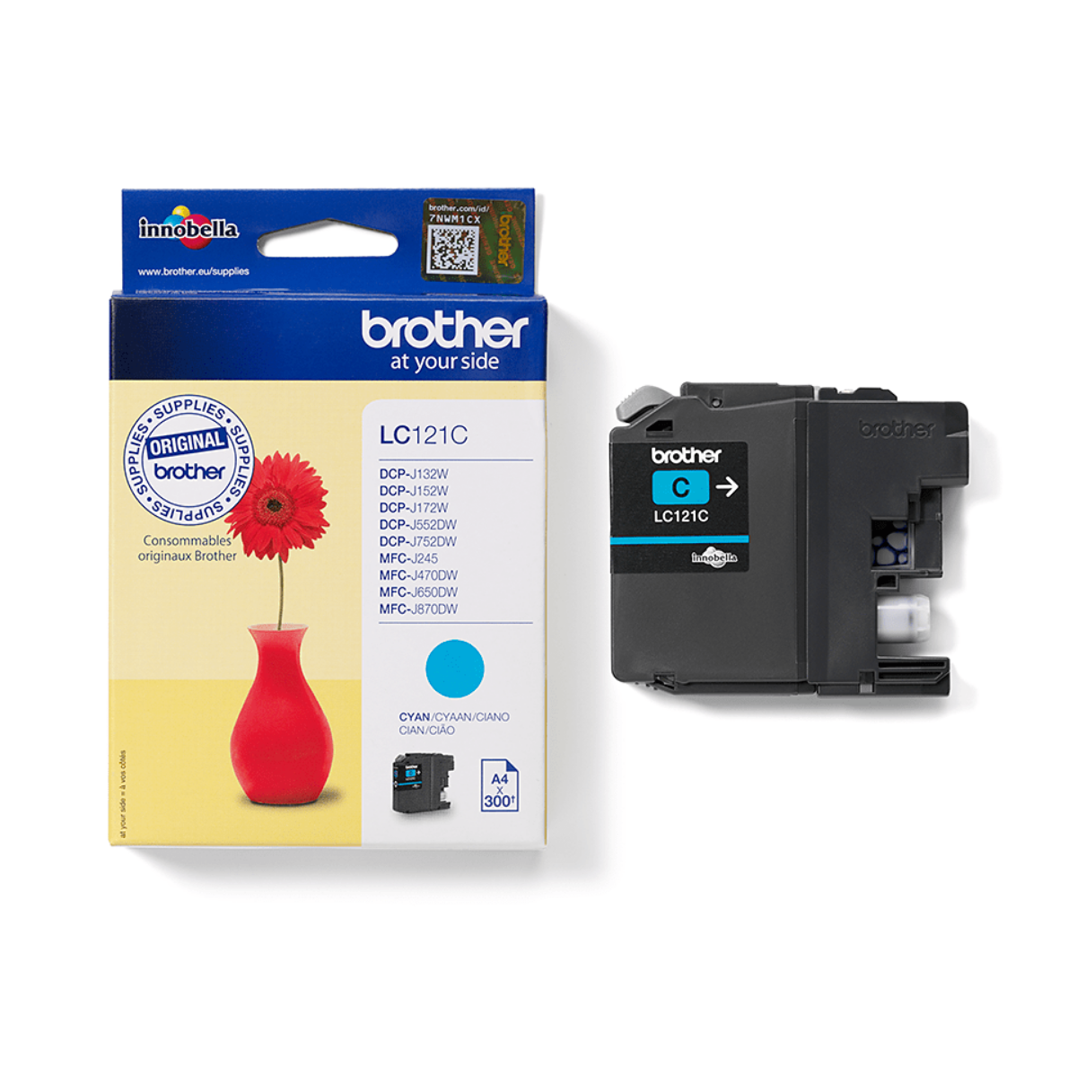 Brother Cyan Ink Cartridge 4ml - LC121C