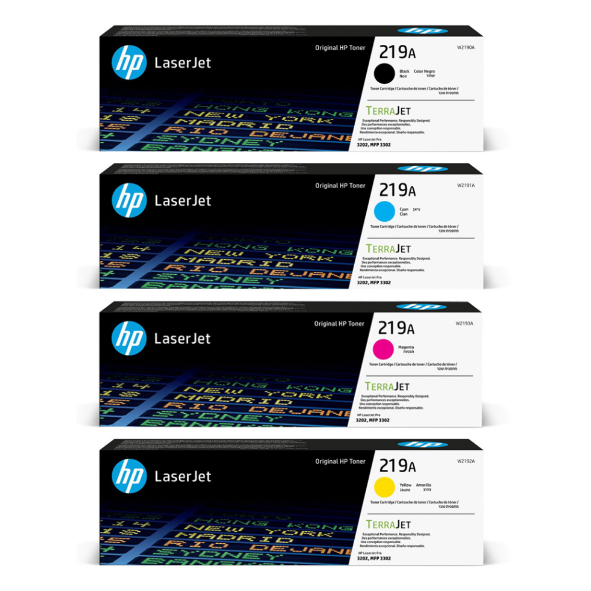 HP Colour LaserJet Pro 3202dw Multipack Toner Cartridges