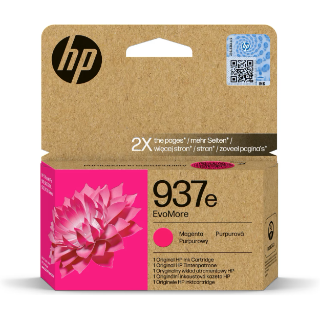 Picture of OEM HP 937e High Capacity Magenta Ink Cartridge