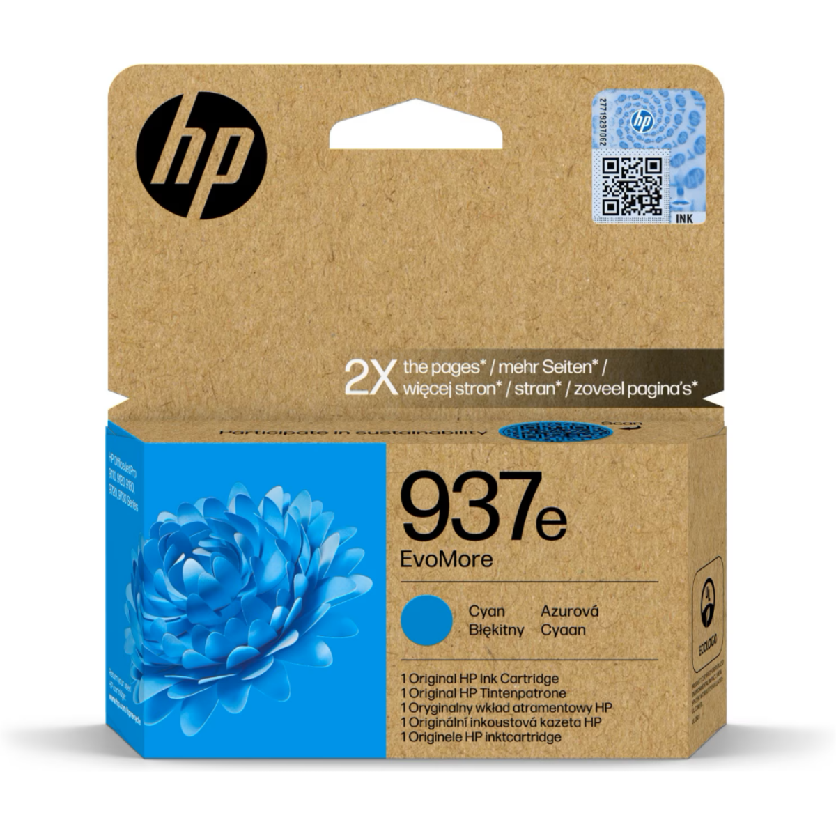 OEM HP Officejet Pro 9135e High Capacity Cyan Ink Cartridge