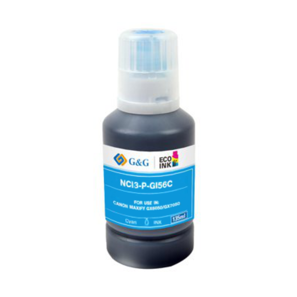 Compatible Canon GI-56 Cyan Ink Bottle