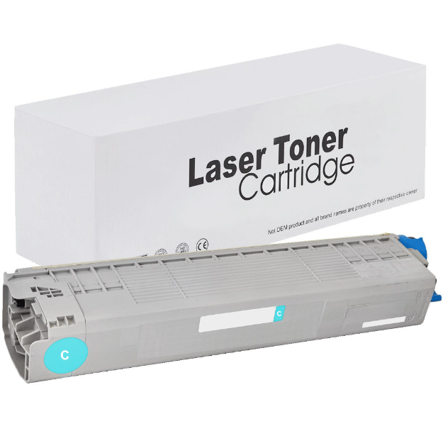 Picture of Compatible Oki C841n Cyan Toner Cartridge