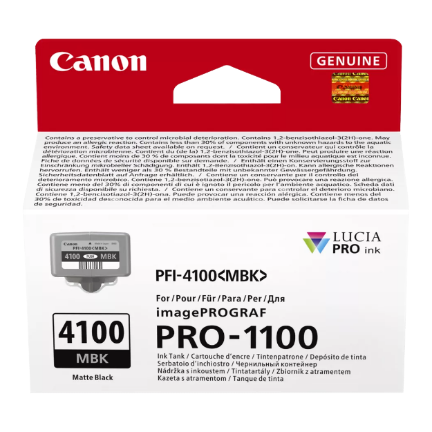 Picture of OEM Canon PFI-4100 Matte Black Ink Cartridge