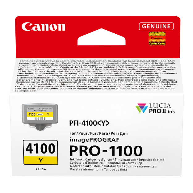 Picture of OEM Canon PFI-4100 Yellow Ink Cartridge