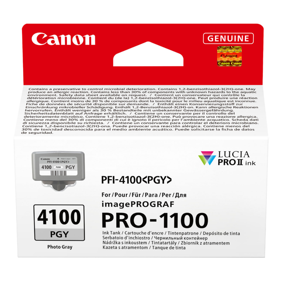 OEM Canon PFI-4100 Photo Grey Ink Cartridge