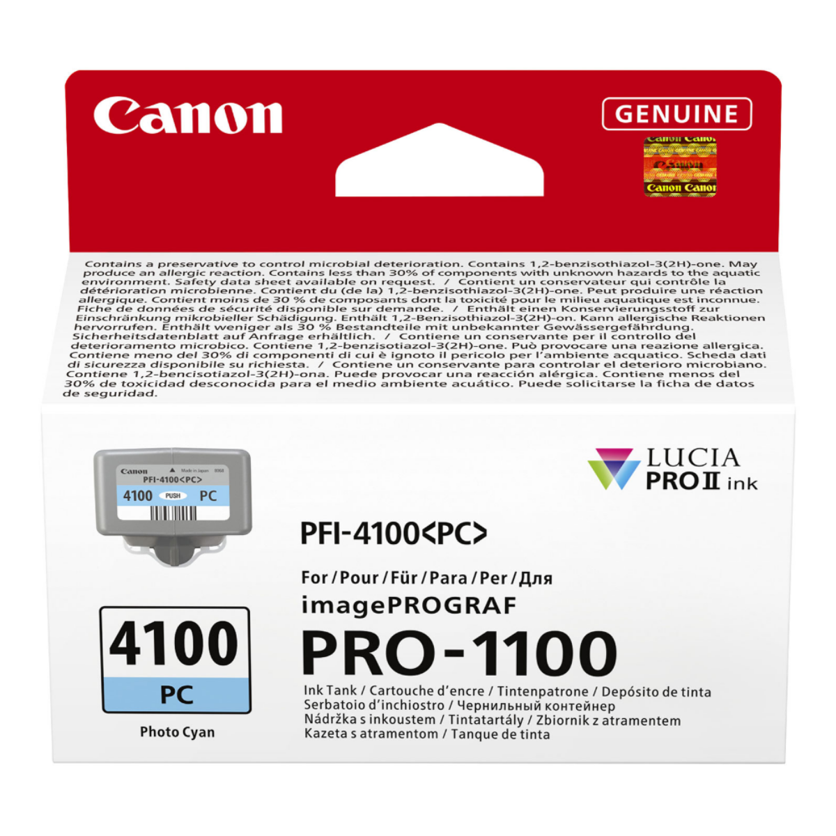 OEM Canon PFI-4100 Photo Cyan Ink Cartridge