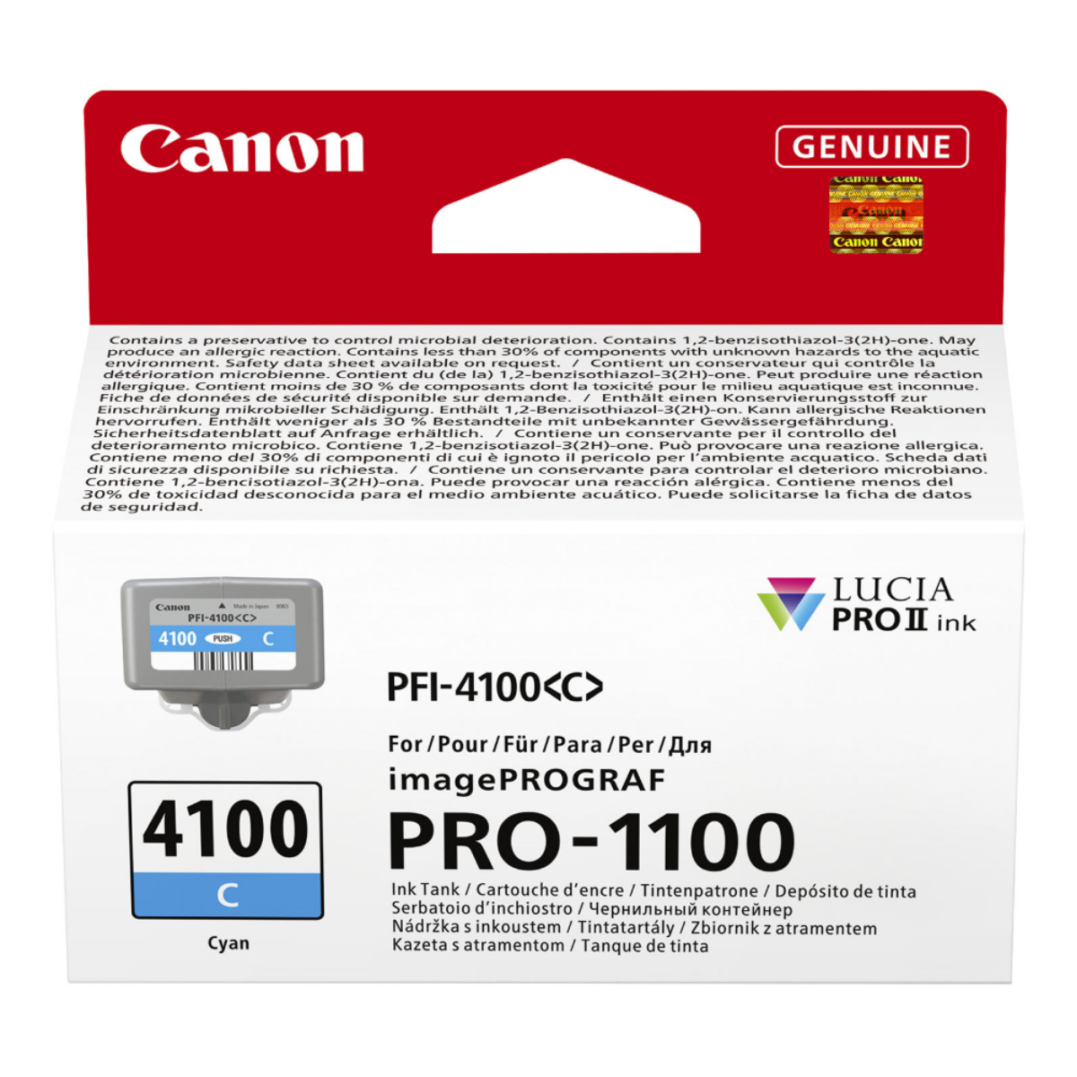 OEM Canon ImagePROGRAF Pro-1100 Cyan Ink Cartridge