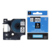 Picture of Compatible Dymo LP250 D1 Black On White Adhesive Labelling Tape 12mm x 7m (45013)