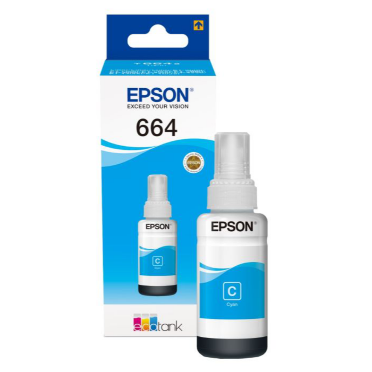 Genuine  Epson EcoTank ET-4550 Cyan Ink Bottle