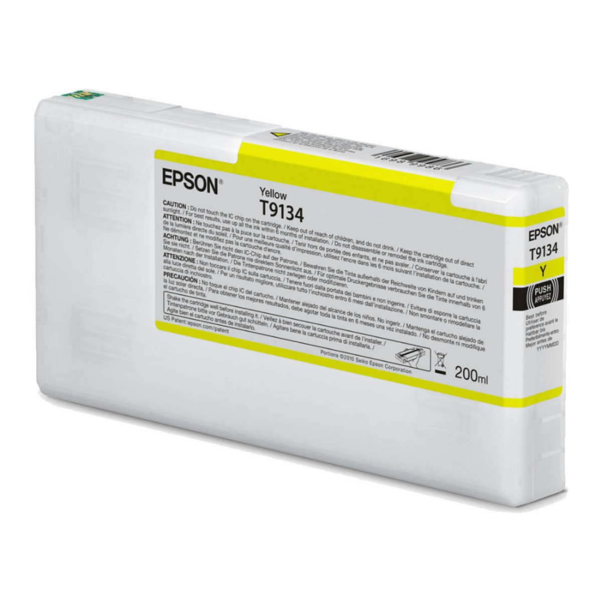 Epson T9134 Yellow Ink Cartridge 200ml - C13T913400