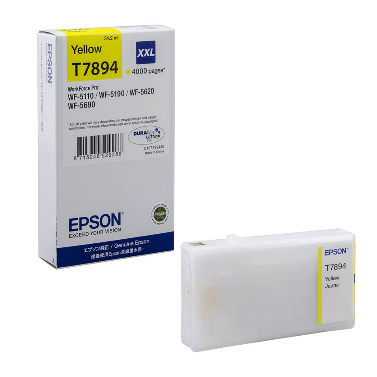 Epson T7894XXL Yellow High YieId Ink Cartridge 34ml - C13T789440