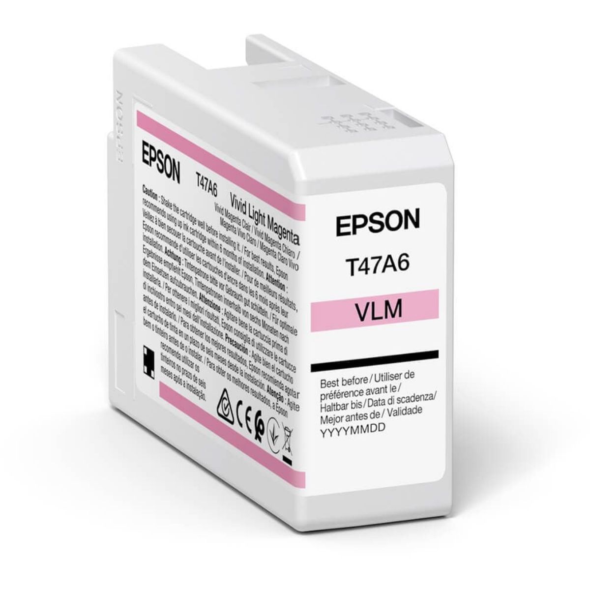 Epson T47A6 Vivid Light Magenta Pro10 Ink Cartridge 50ml - C13T47A600