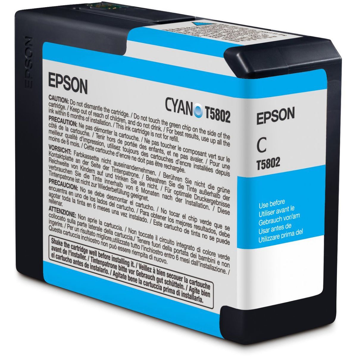 Epson T5802 Cyan Ink Cartridge 80ml - C13T580200