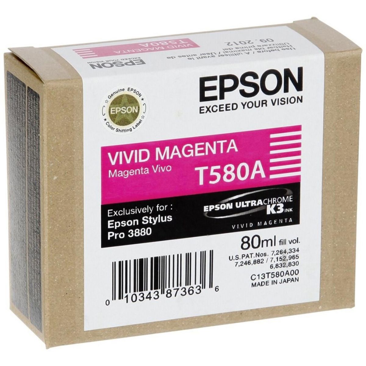 Epson Stylus Pro 3880 Vivid Magenta Ink Cartridge