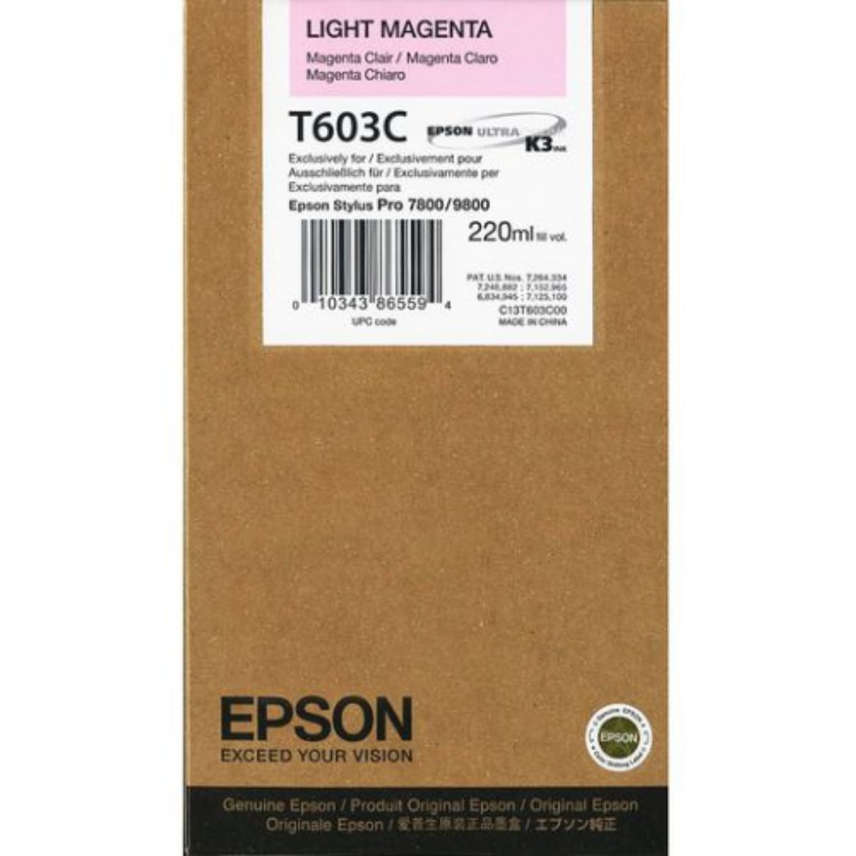 Epson Stylus Pro 7800 Light Magenta Ink Cartridge