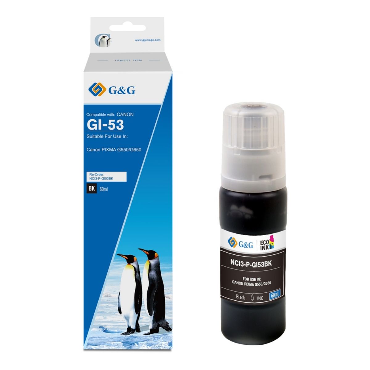 Compatible Canon GI-53 Black Ink Bottle