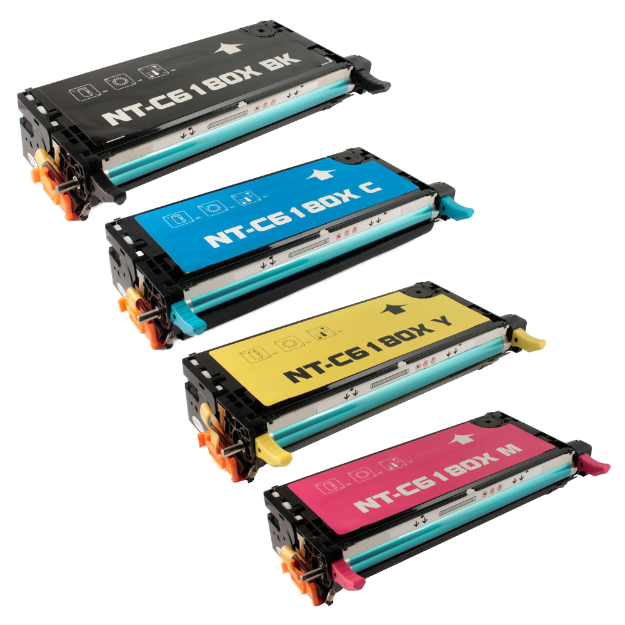 Picture of Compatible Xerox Phaser 6180DN High Capacity Multipack Toner Cartridges