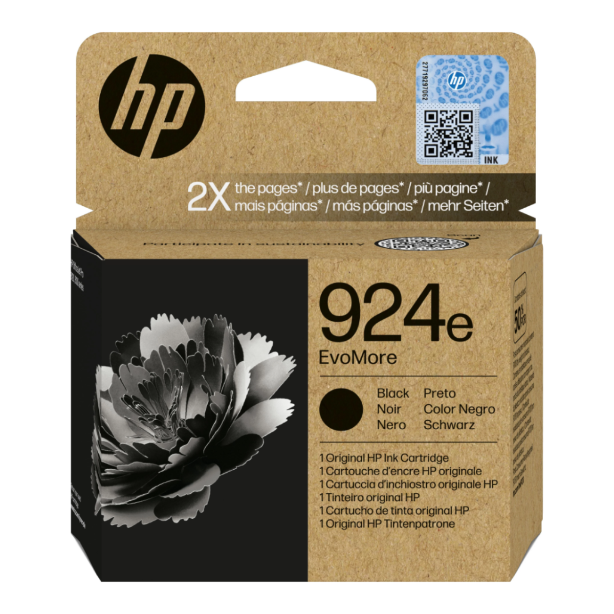 OEM HP OfficeJet Pro 8124 High Capacity Black Ink Cartridge