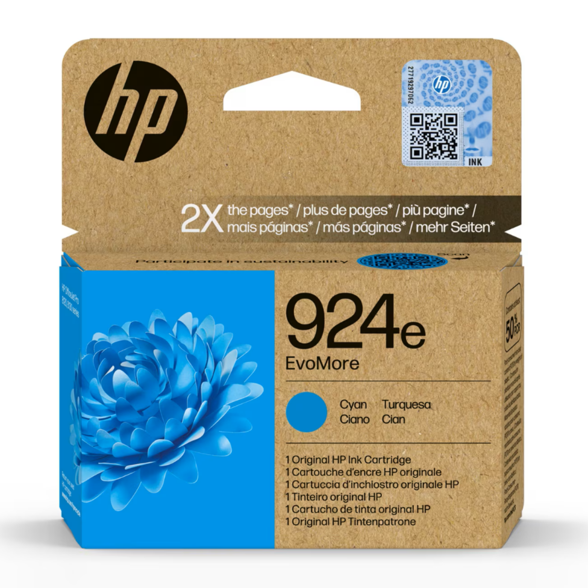 OEM HP 924 High Capacity Cyan Ink Cartridge