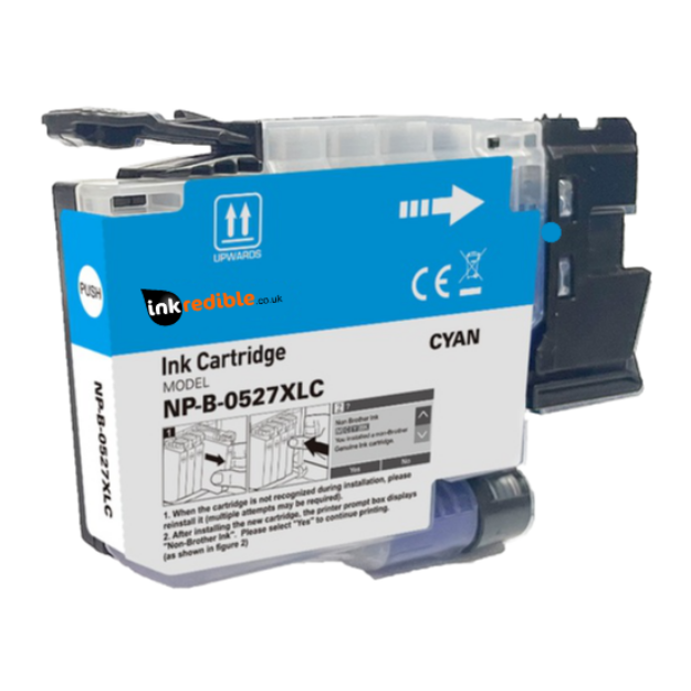 Picture of Compatible Brother LC527XL High Capacity Cyan Ink Cartridge