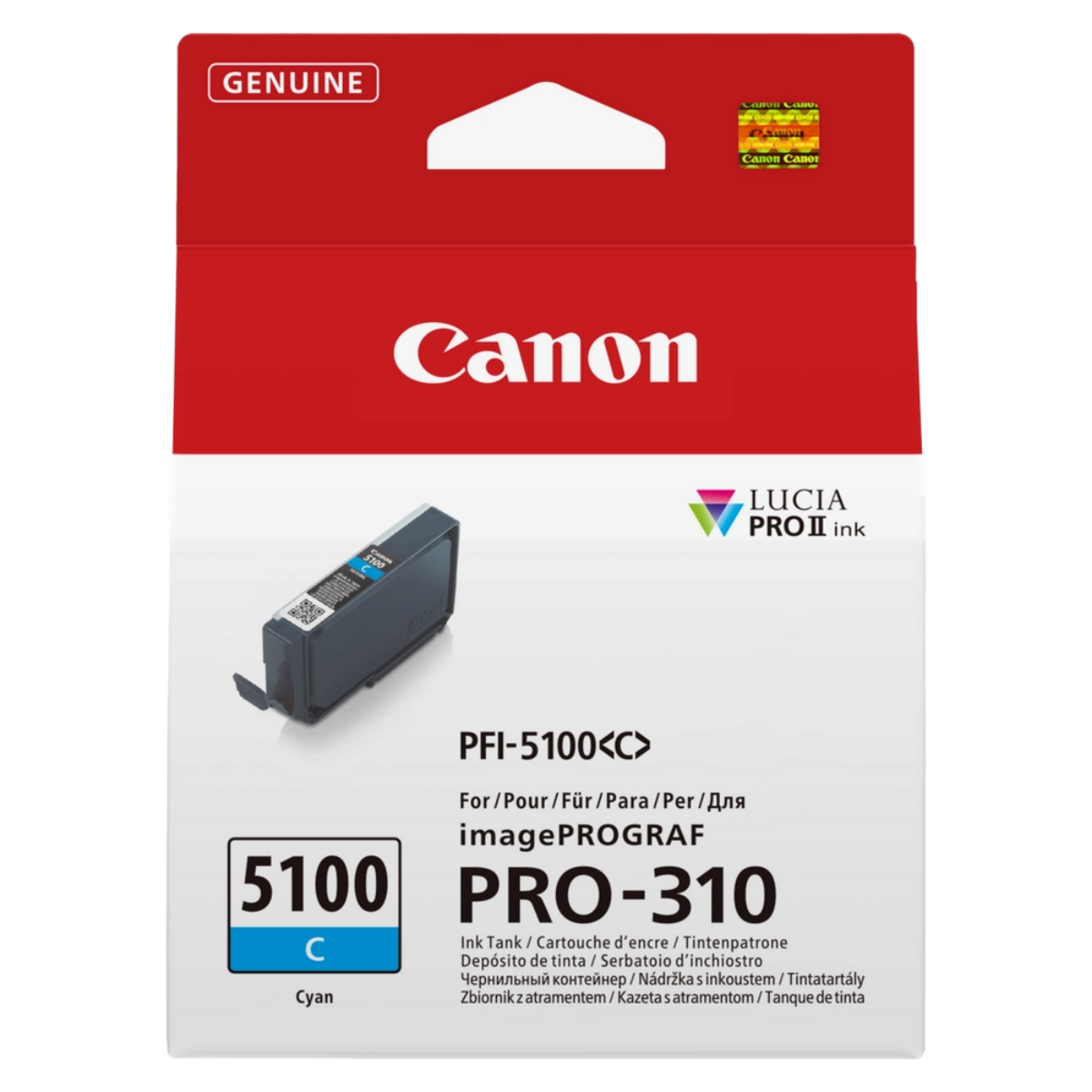OEM Canon ImagePROGRAF PRO-310 Cyan Ink Cartridge