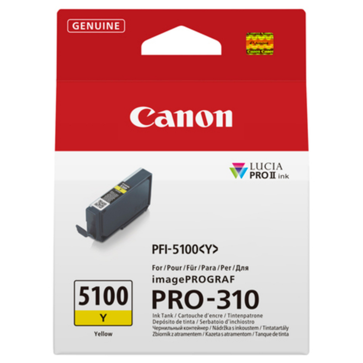 OEM Canon PFI-5100 Yellow Ink Cartridge