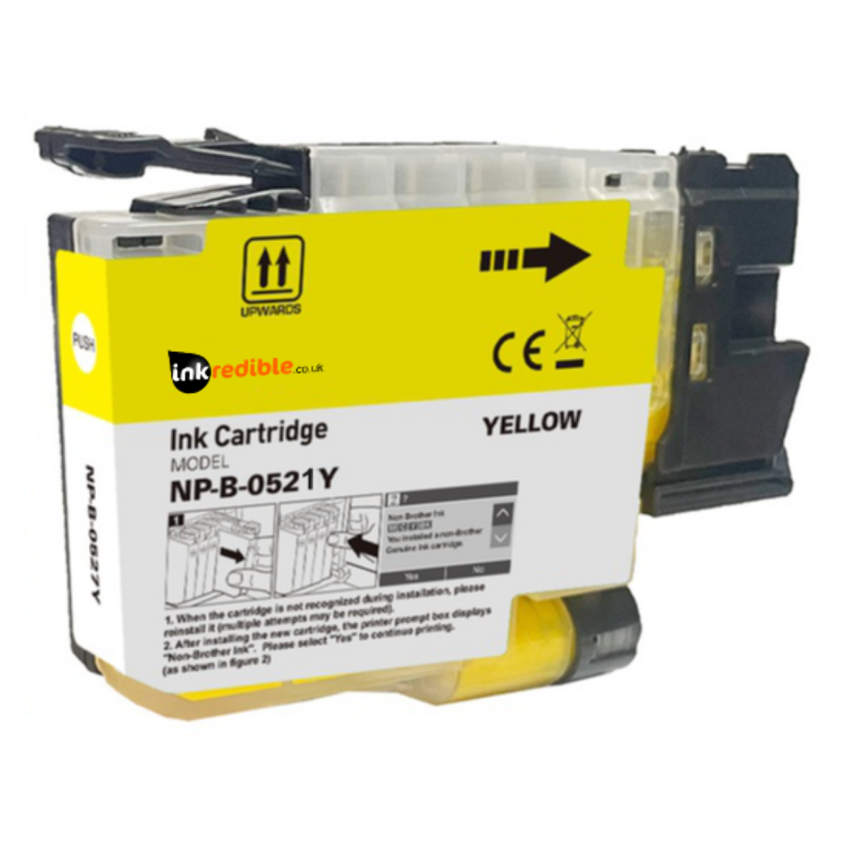 Compatible Brother LC521 Yellow Ink Cartridge