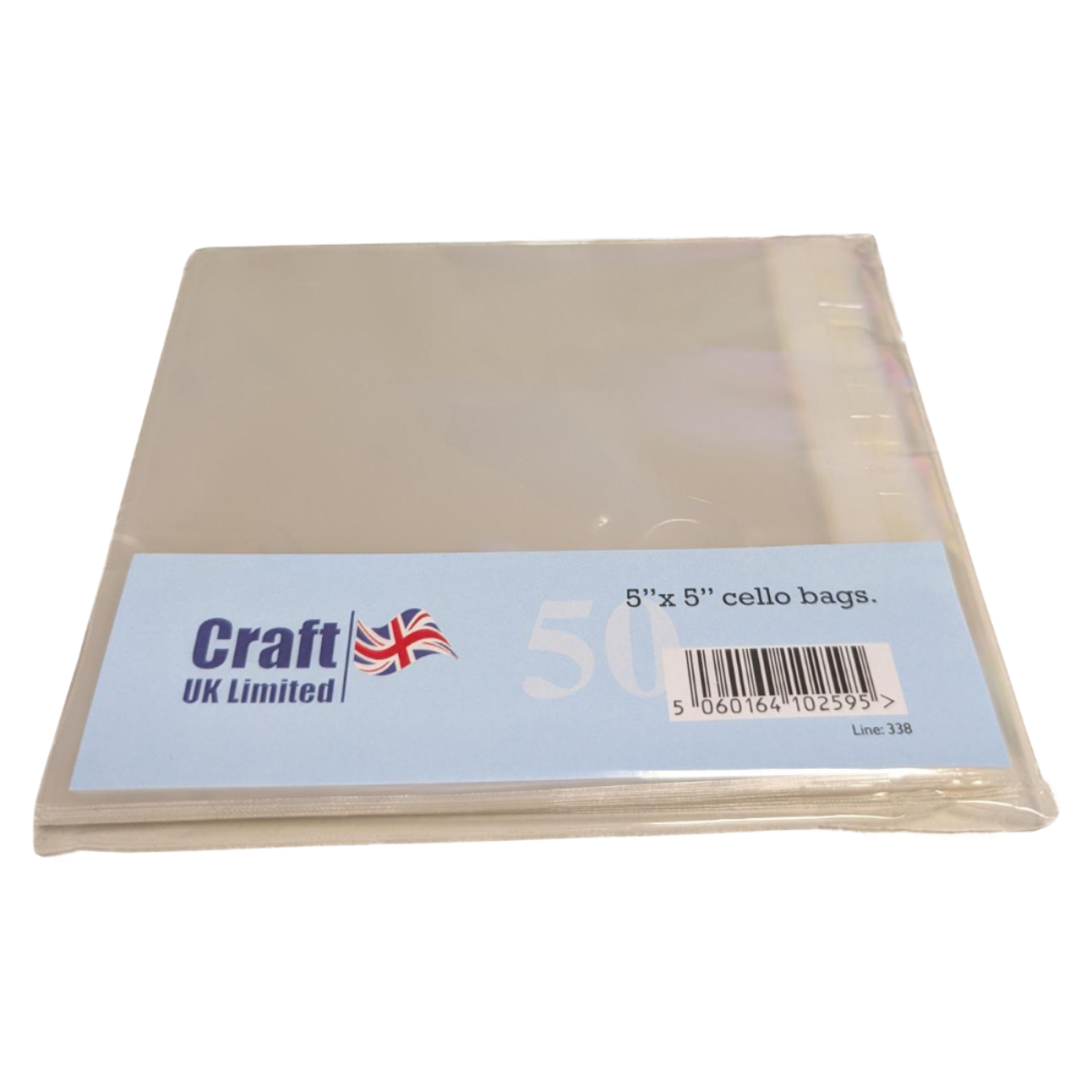 5 x 5 Cello Bags (50 Bags)