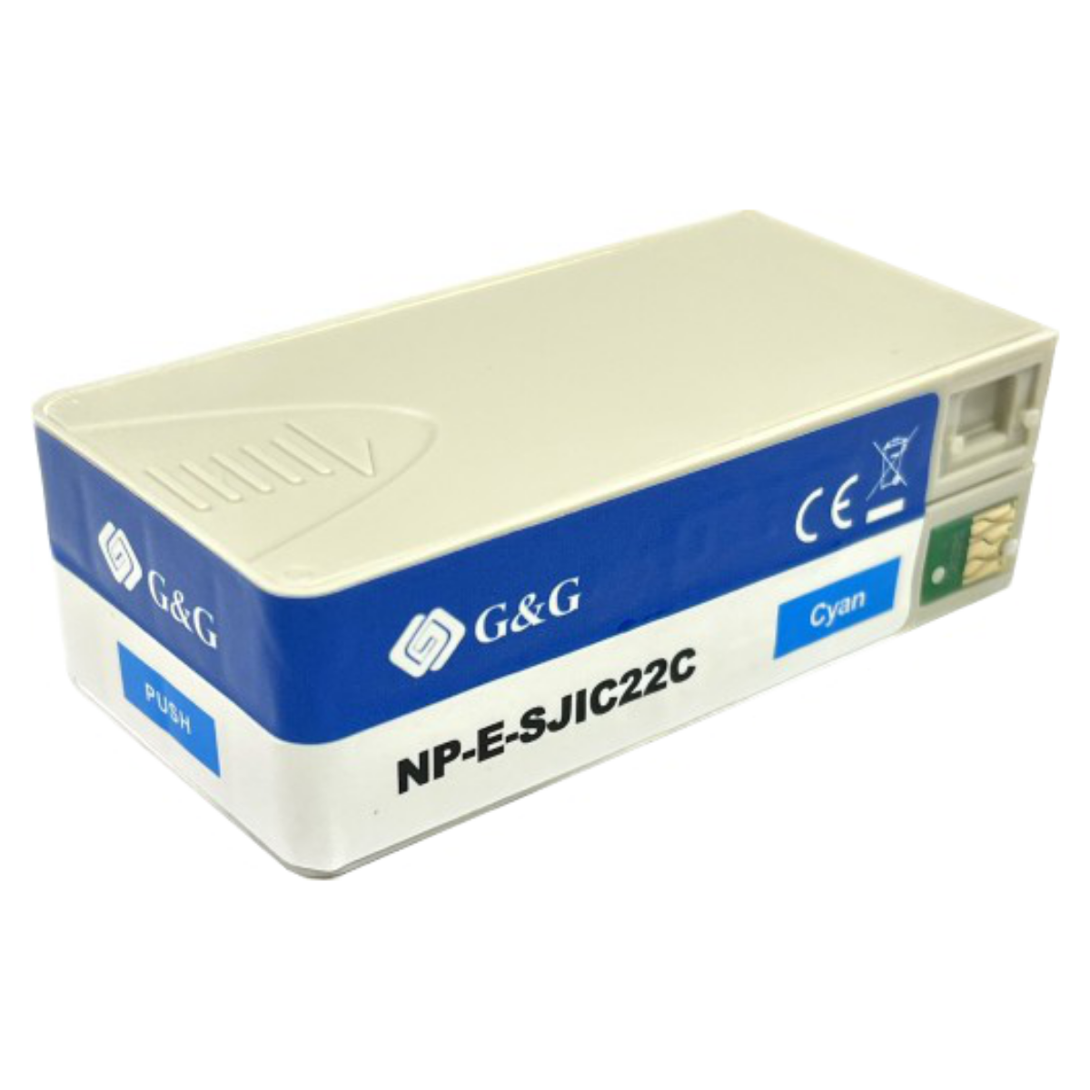 Compatible Epson SJIC22 Cyan Ink Cartridge