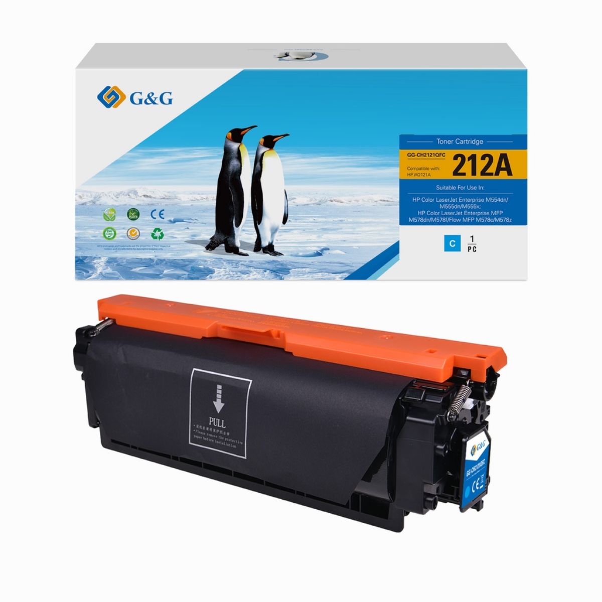 Compatible HP Color Laserjet Enterprise Flow MFP M578dn Cyan Toner Cartridge