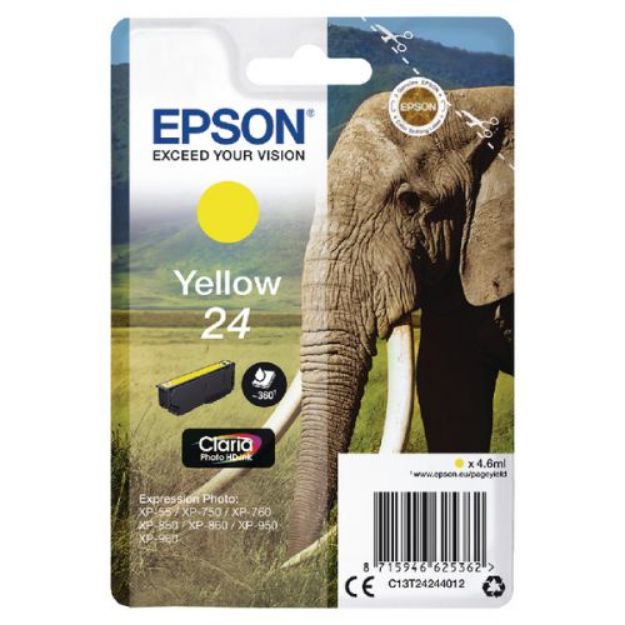 Picture of  Epson Expression Photo XP-65 Yellow Ink Cartridge