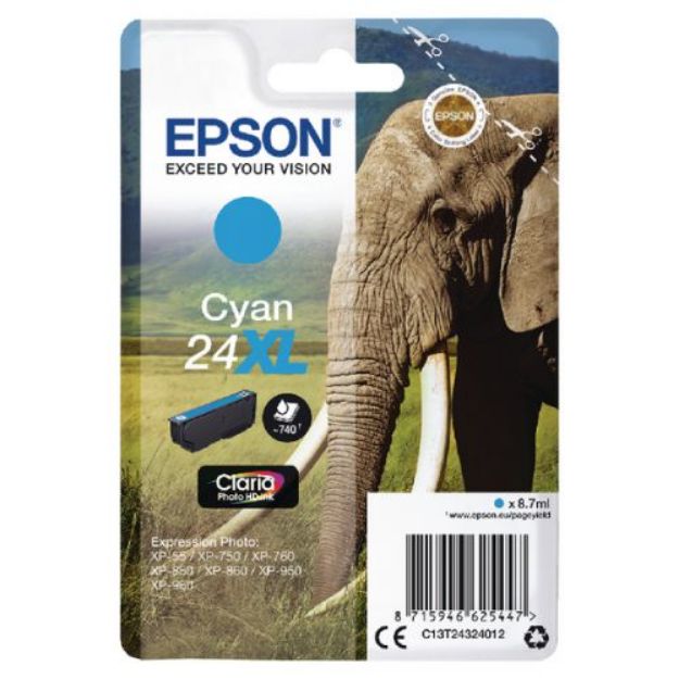 Picture of  Epson Expression Photo XP-65 High Capacity Cyan Ink Cartridge