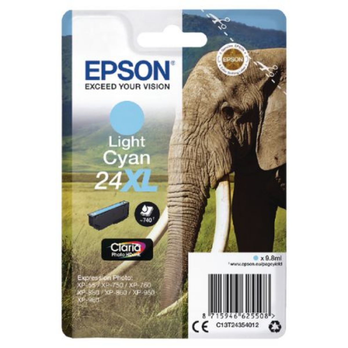 Epson Expression Photo XP-65 High Capacity Light Cyan Ink Cartridge