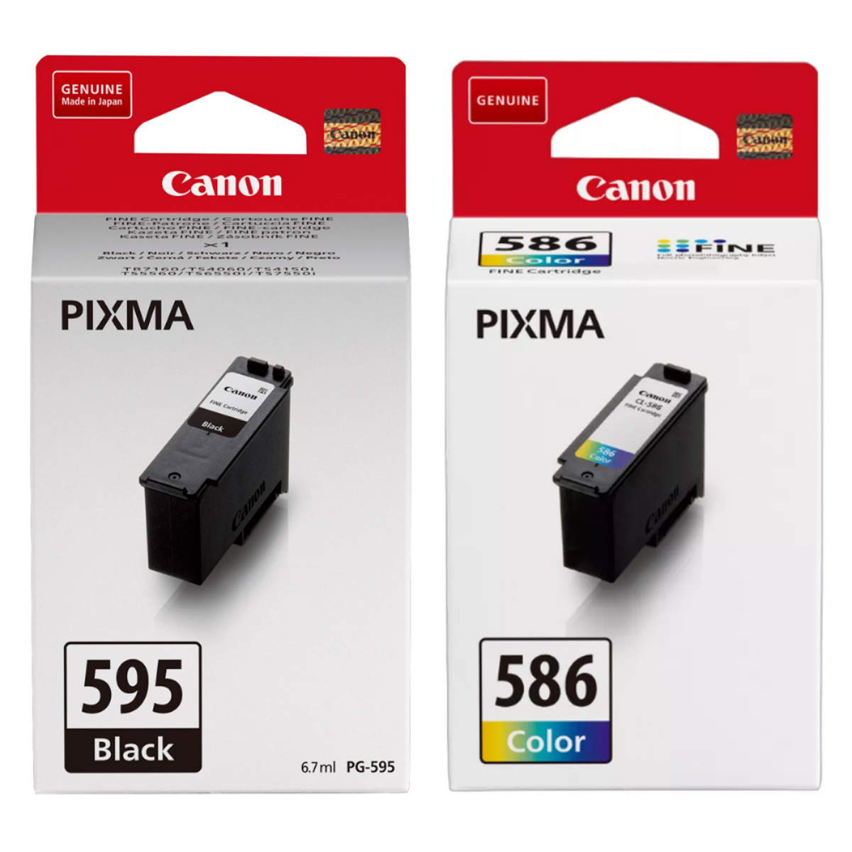 OEM Canon PG-595/CL-586 Combo Pack Ink Cartridges