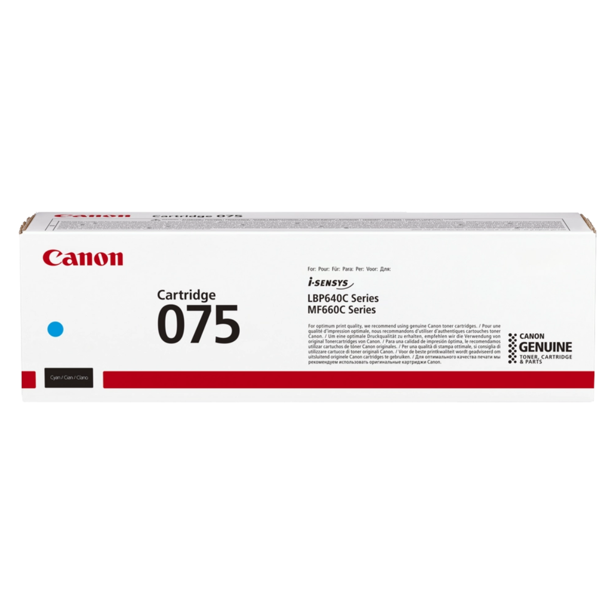 Genuine Canon 075 Cyan Toner Cartridge
