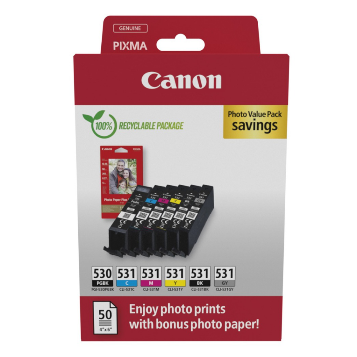 OEM Canon TS8700 Series Multipack (6 Pack) Ink Cartridges