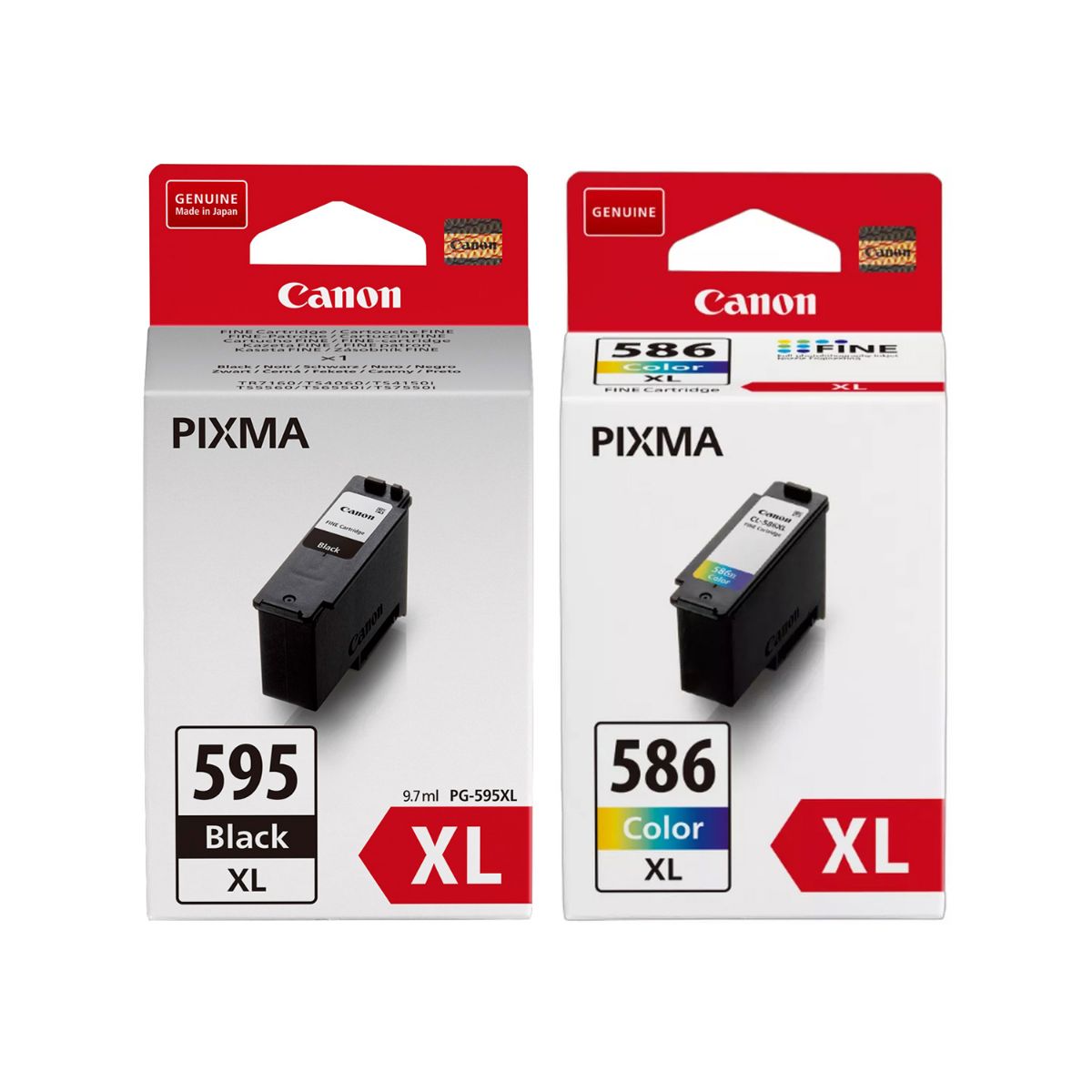 OEM Canon PG-595XL/CL-586XL High Capacity Combo Pack Ink Cartridges