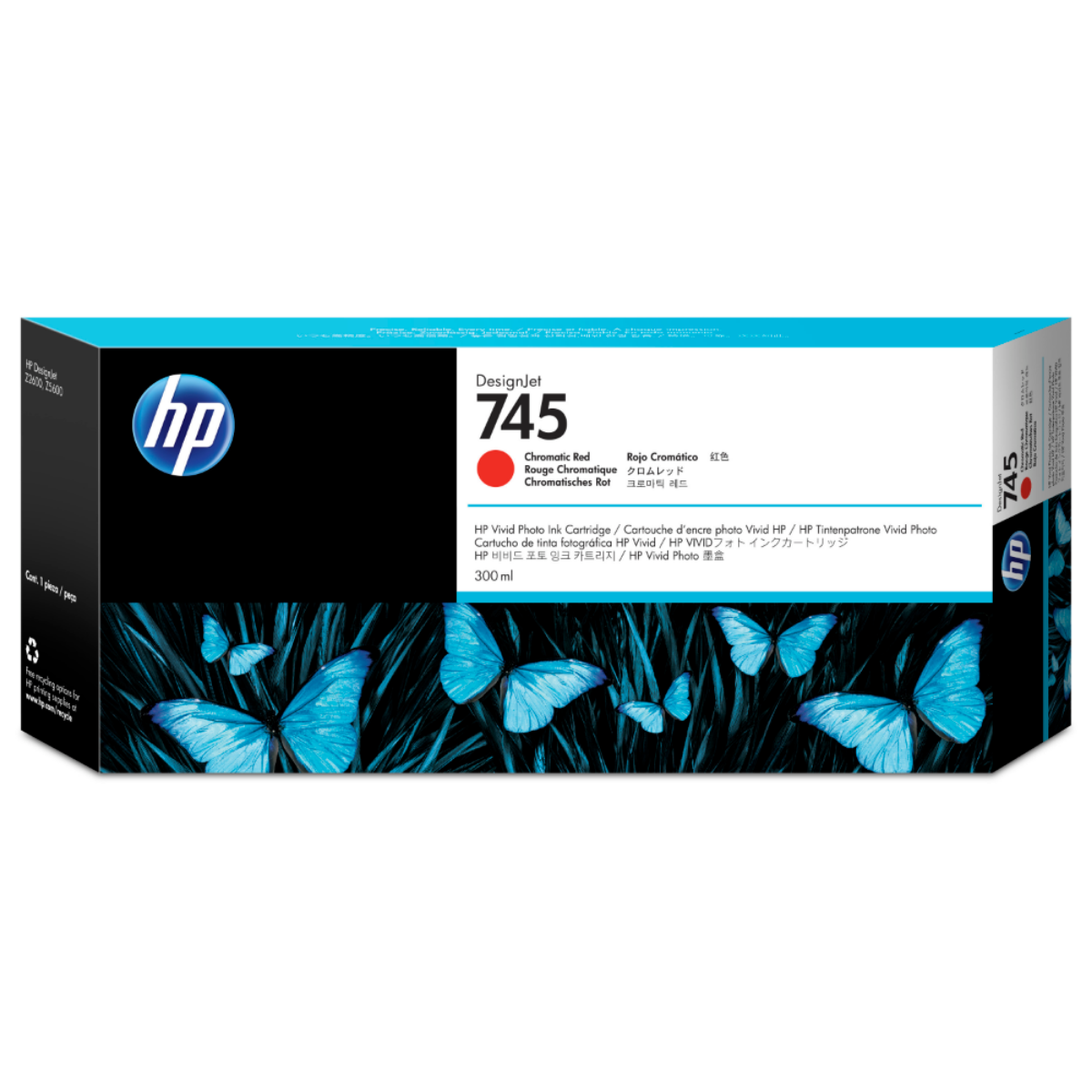 OEM  HP DesignJet Z2600 High Capacity Chromatic Red Ink Cartridge