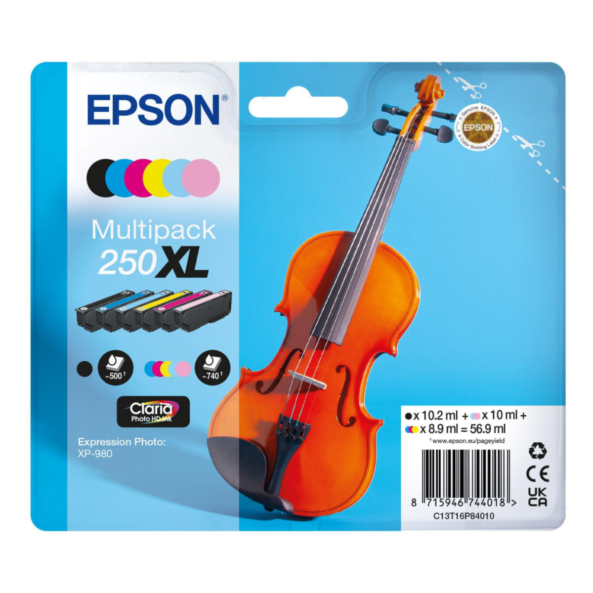 Genuine Epson Expression Photo XP-980 High Capacity Multipack Ink Cartridges