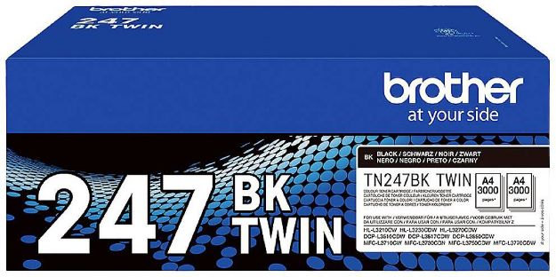 Picture of  Brother DCP-L3517CDW Black (Twin Pack) Toner Cartridges