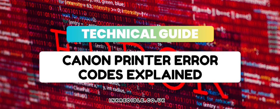 Canon Printer Error Codes Explained