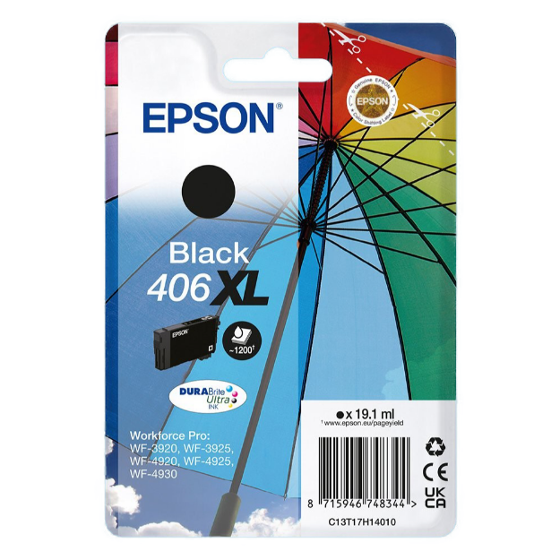 Picture of  Epson 406XL High Capacity Black Ink Cartridge