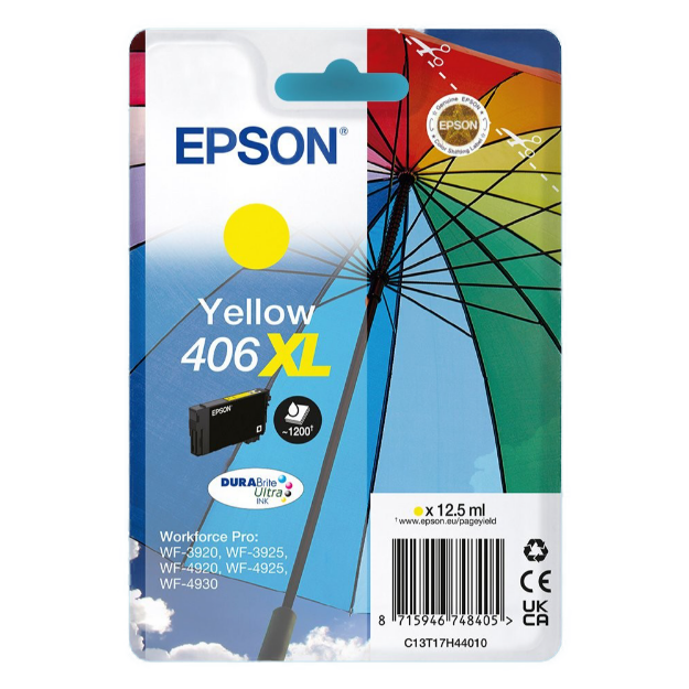 Picture of  Epson 406XL High Capacity Yellow Ink Cartridge