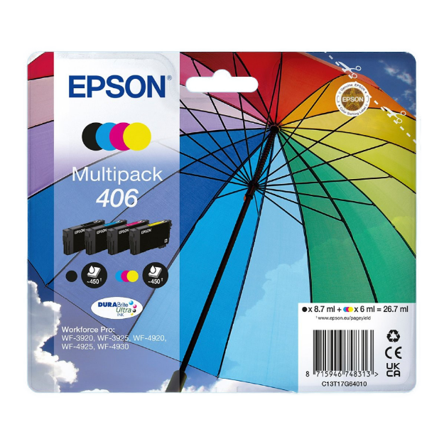 Picture of Epson 406 Multipack Ink Cartridges