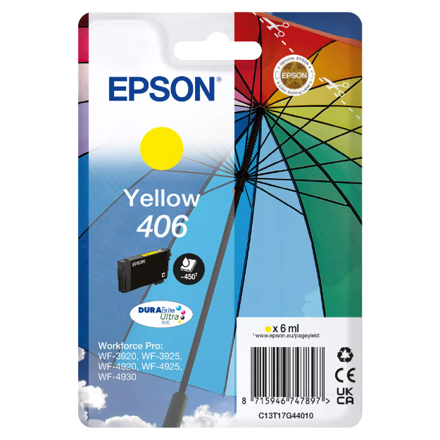 Picture of  Epson WorkForce Pro WF-3920 Yellow Ink Cartridge