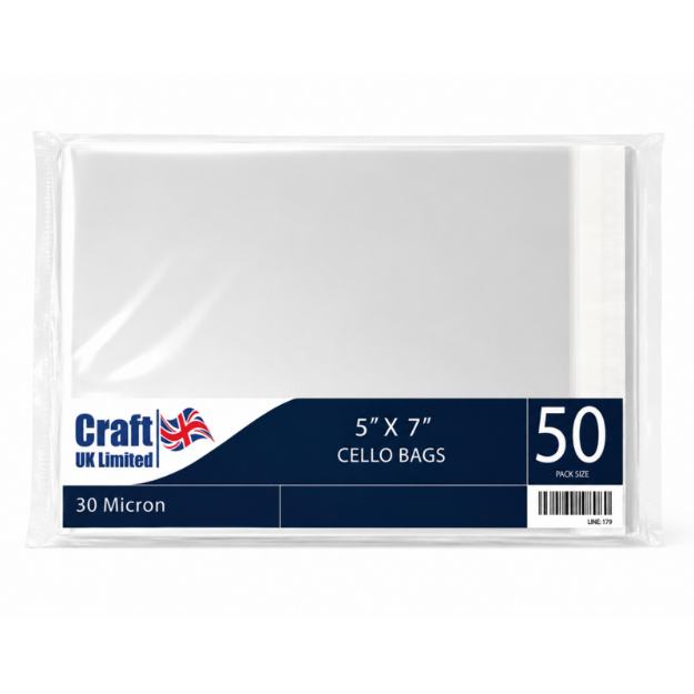 Picture of 5 x 7 Cello Bags (50 Bags)