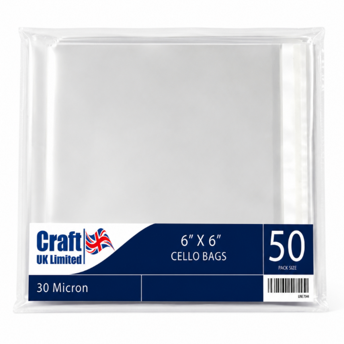 6 x 6 Cello Bags (50 Bags)